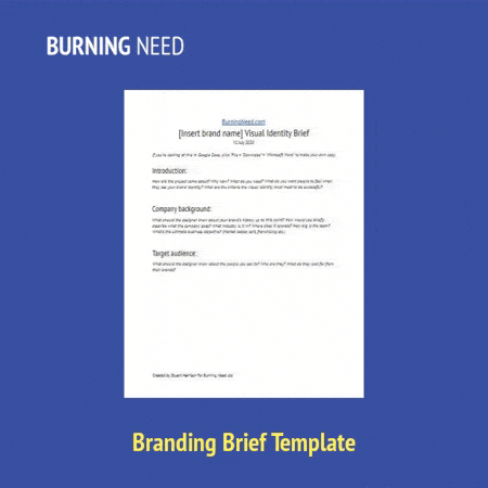 Branding Brief Template - 450px